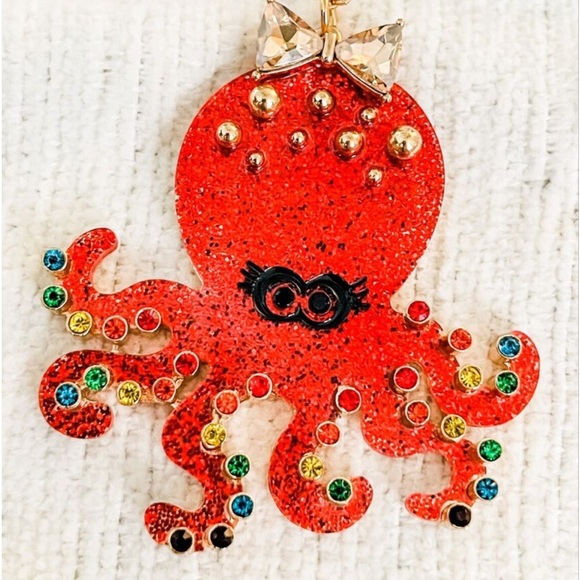 New Betsey Johnson Octopus Adjustable Long Pendant Necklace